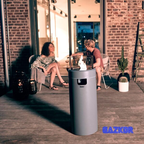 Газовый инфракрасный уличный обогреватель ENDERS NOVA LED М серый